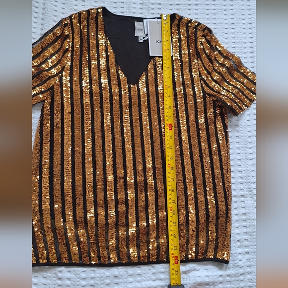 ICHI sequins Top size S - Picture 4 of 6